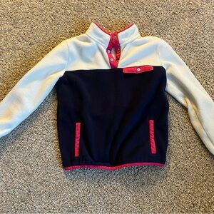 Vineyard Vines Kids' Cream and Navy Hoodie